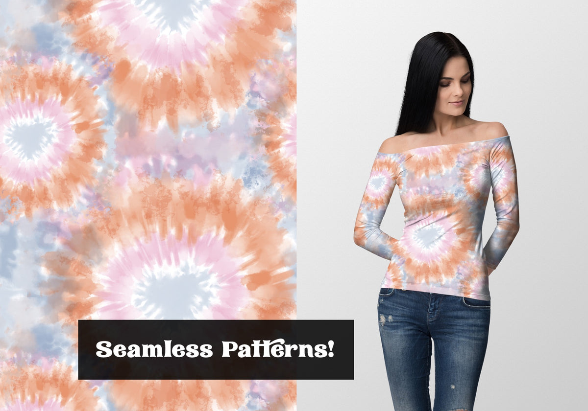 Retro Vibes Tie-Dye Backgrounds