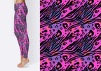 Seamless Rainbow Leopard Pattern, Tie-Dye Animal Print