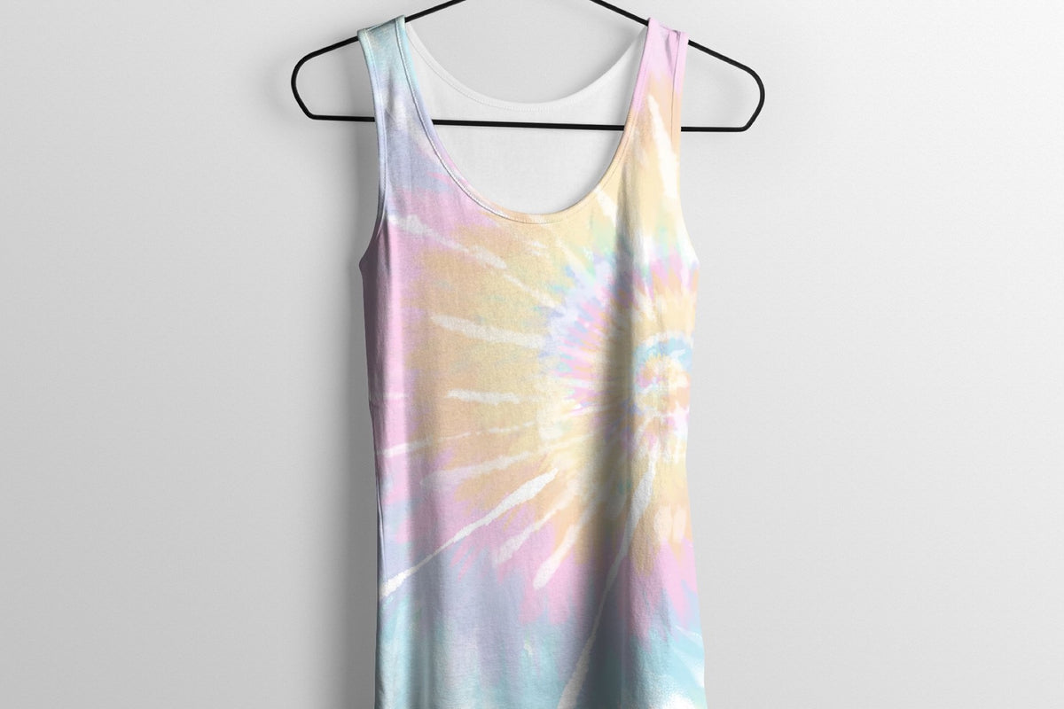 Rainbow Tie-Dye Backgrounds, Set of 8