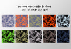Spider Tie-Dye Seamless Pattern, Set of 20 Colorways