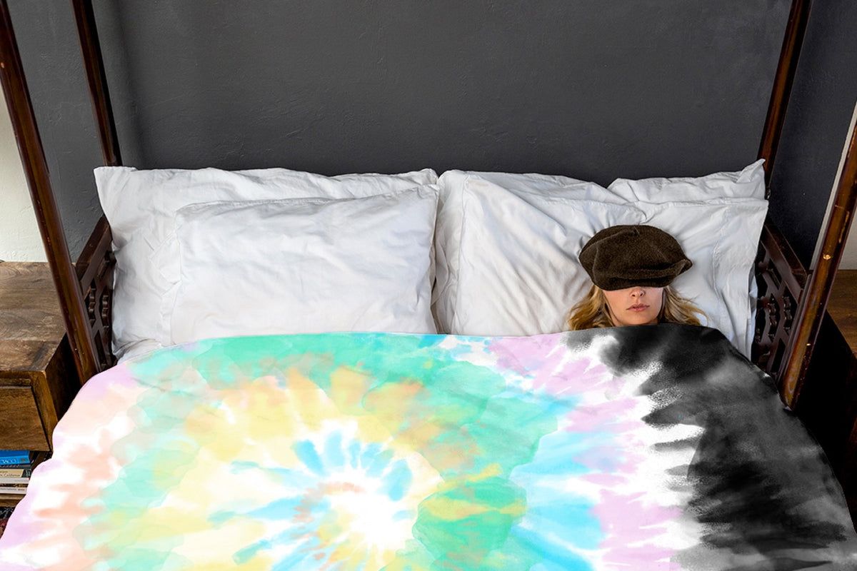 Rainbow Tie-Dye Backgrounds, Set of 8