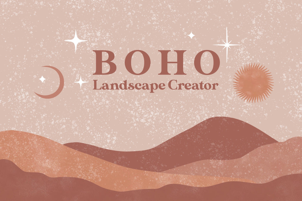 Boho Landscape Art Creator (Photoshop)