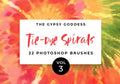 Tie-Dye Spirals Photoshop Brushes Vol. 3 (.abr)