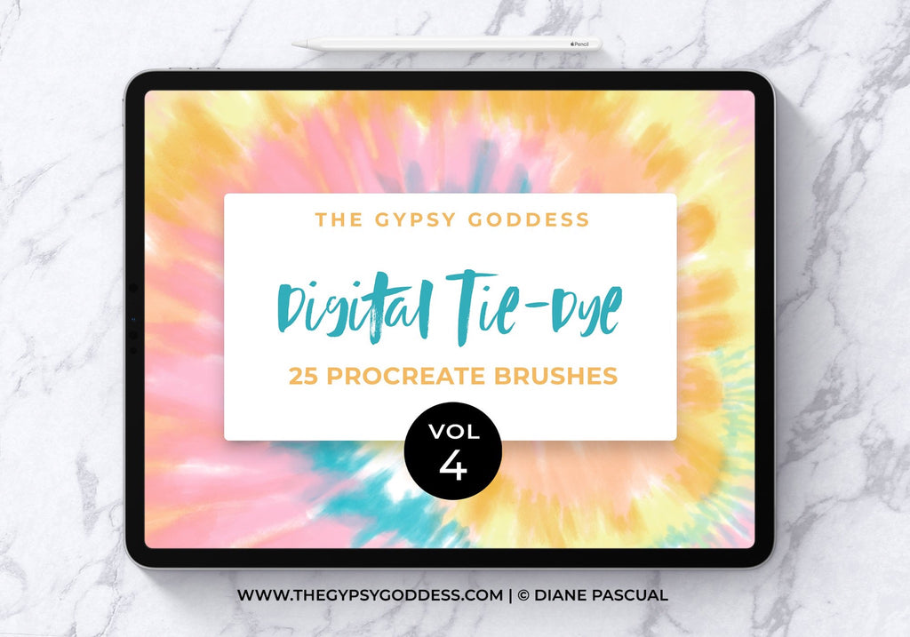 Procreate Tie-Dye Brush Set Vol. 4 (.brushset)