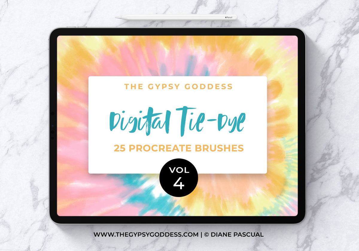 Procreate Tie-Dye Brush Set Vol. 4 (.brushset)
