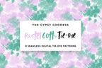 Pastel Goth Tie-Dye Seamless Pattern, Set of 8 (Pastel Poison)