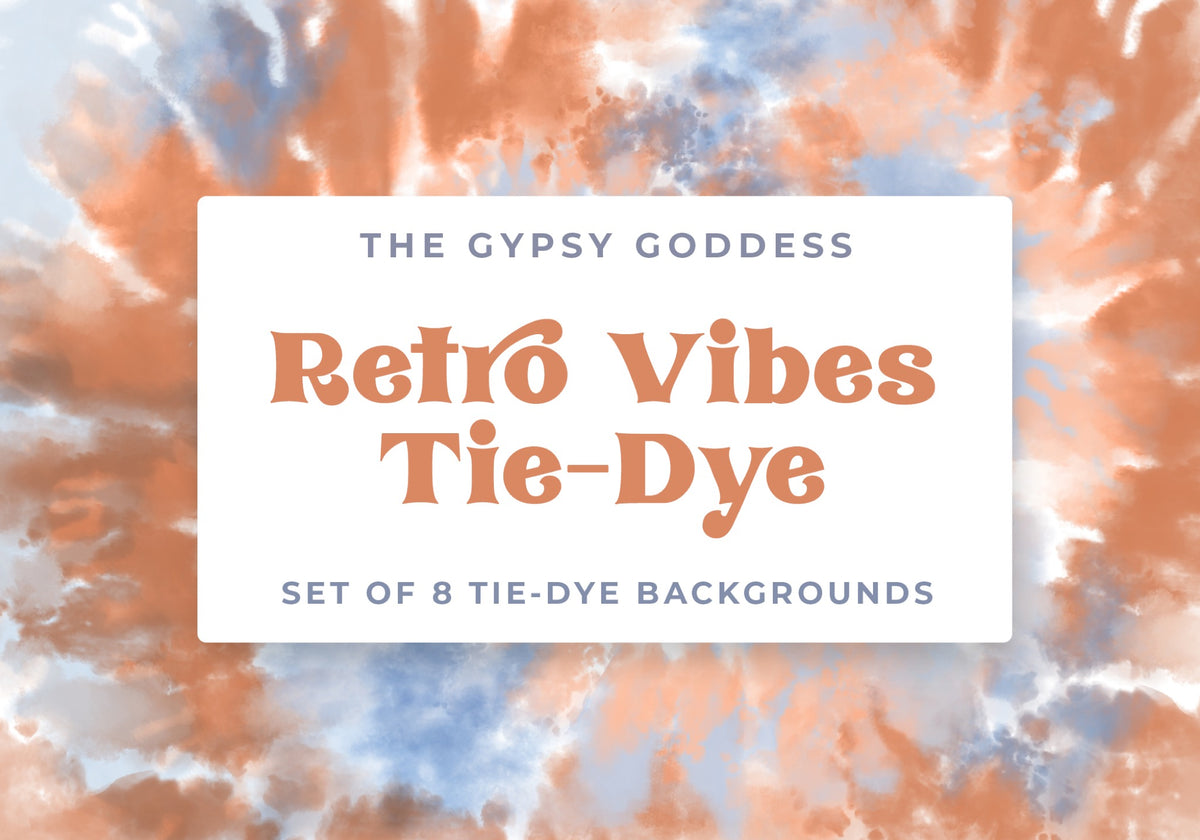 Retro Vibes Tie-Dye Backgrounds