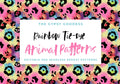 Seamless Rainbow Leopard Pattern, Tie-Dye Animal Print