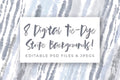 Digital Tie-Dye Stripe Backgrounds, Set of 8