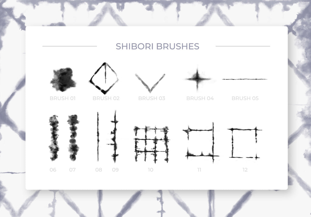Shibori Digital Tie-Dye Photoshop Brushes (.abr)