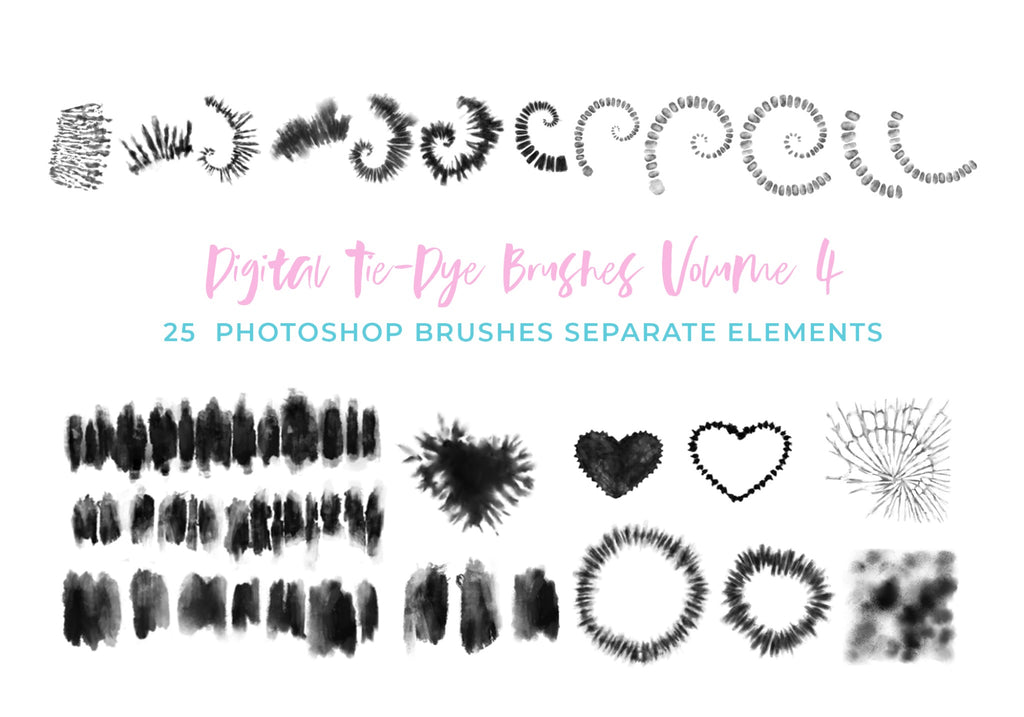 Procreate Tie-Dye Brush Set Vol. 4 (.brushset)