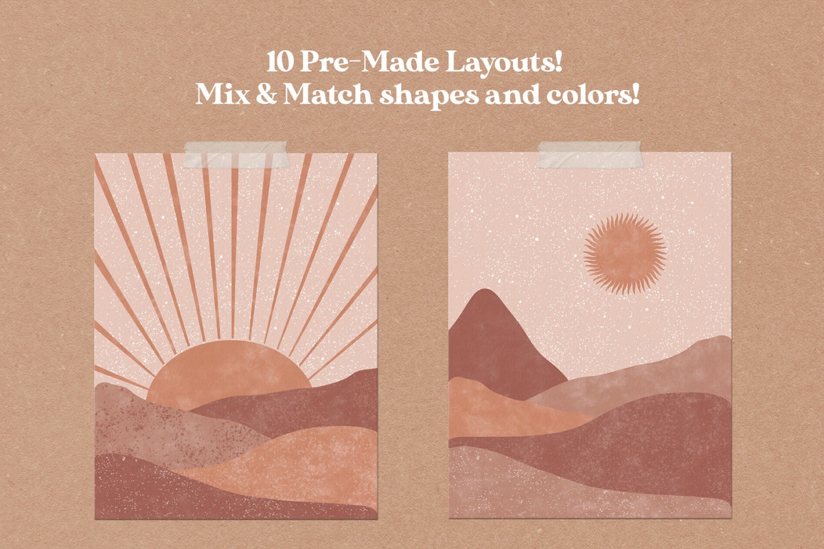 Boho Landscape Art Creator (Photoshop)
