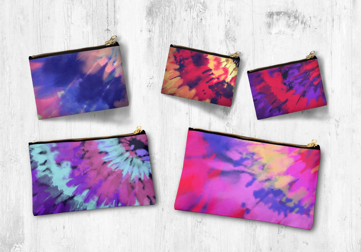 Digital Tie-Dye Spiral Backgrounds, Vol. 2, Set of 8