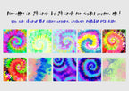 Neon Tie-Dye Backgrounds, Vol. 4, Set of 10