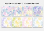 Seamless Pastel Tie-Dye Vol. 2, Set of 8