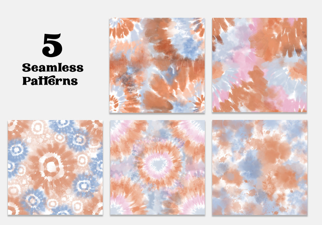 Retro Vibes Tie-Dye Backgrounds
