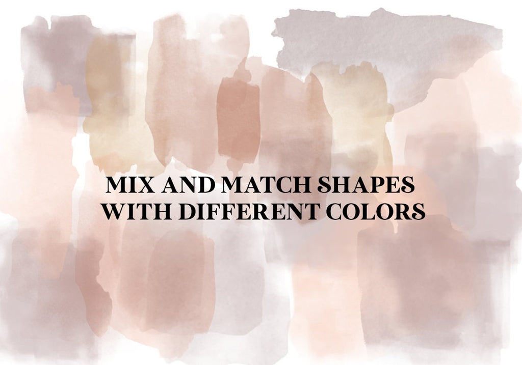 Procreate Watercolor Stamp Brushes, Set of 15 (.brushset)