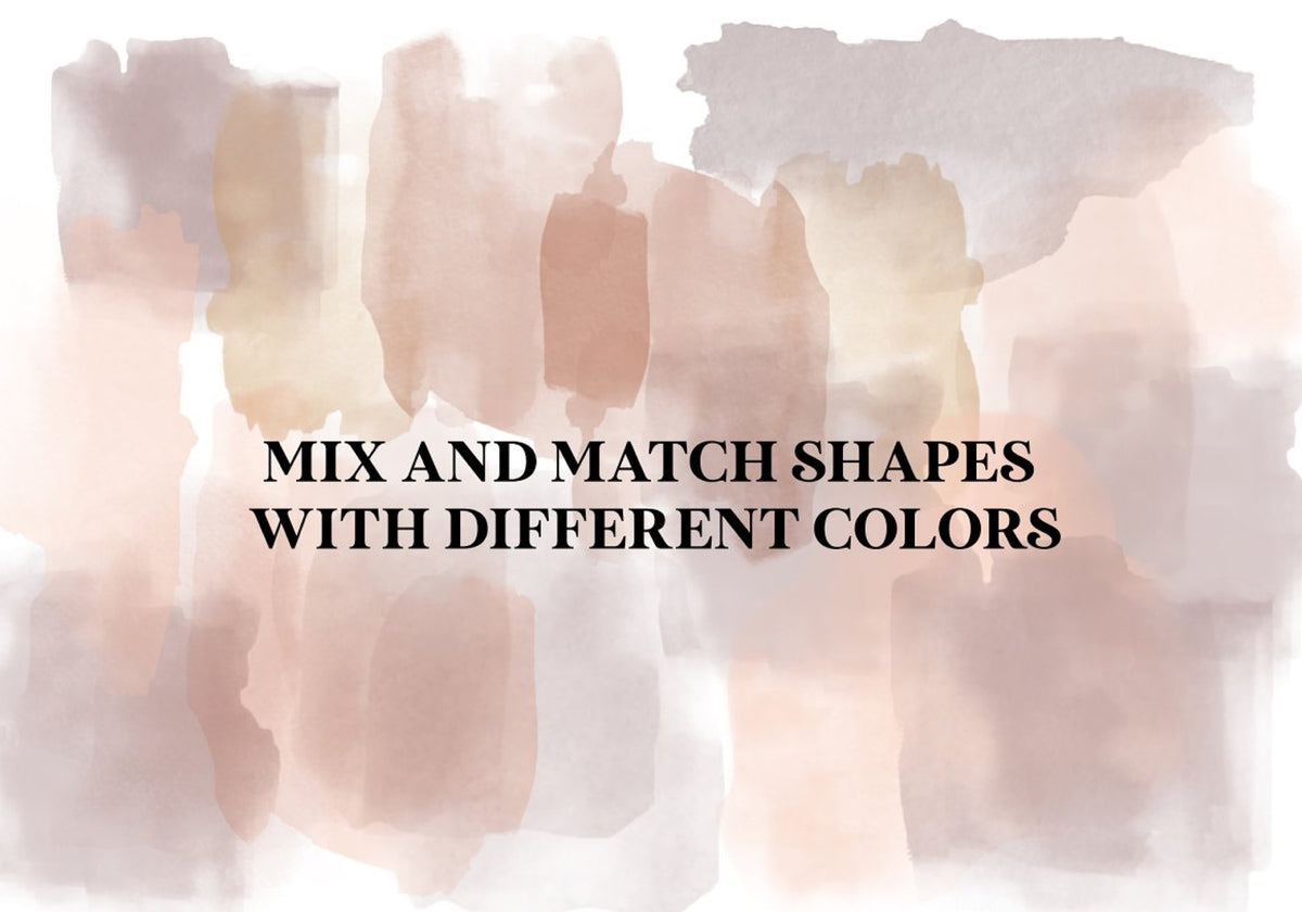 Procreate Watercolor Stamp Brushes, Set of 15 (.brushset)