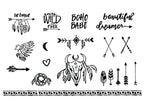 Boho Babe Vector Set