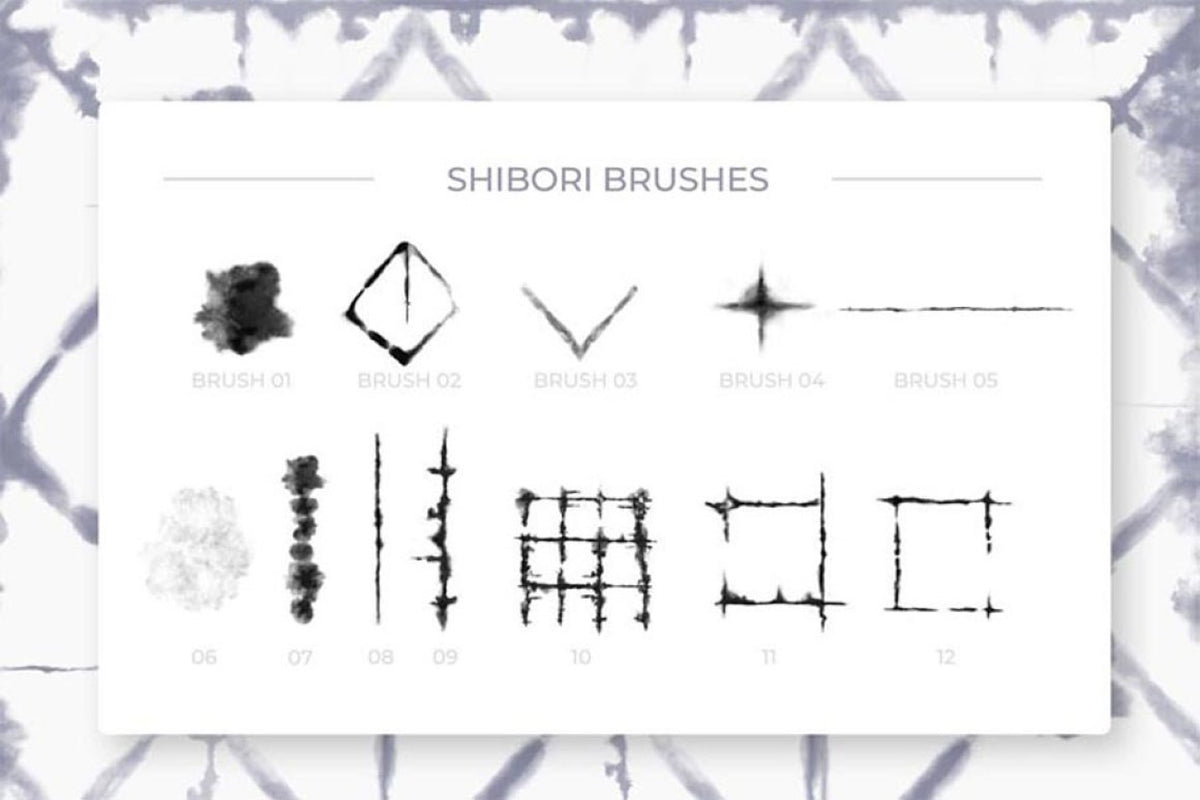 Procreate Shibori Tie-Dye Brushes (.brushset)
