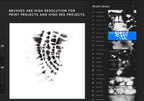 Procreate Ink Blot Tie-Dye Brushes Vol. 2, Set of 24 (.brushset)