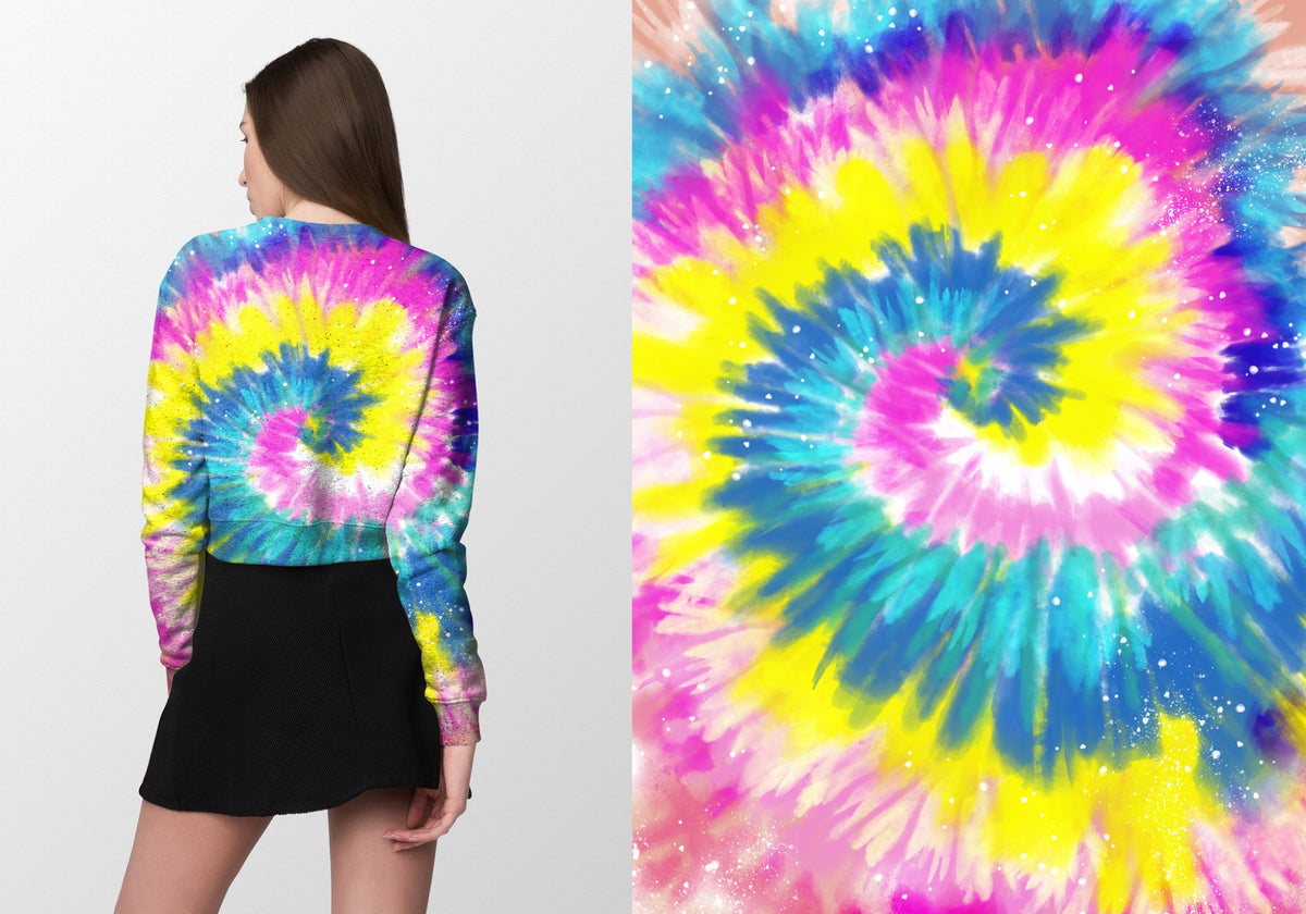Neon Tie-Dye Backgrounds, Vol. 4, Set of 10