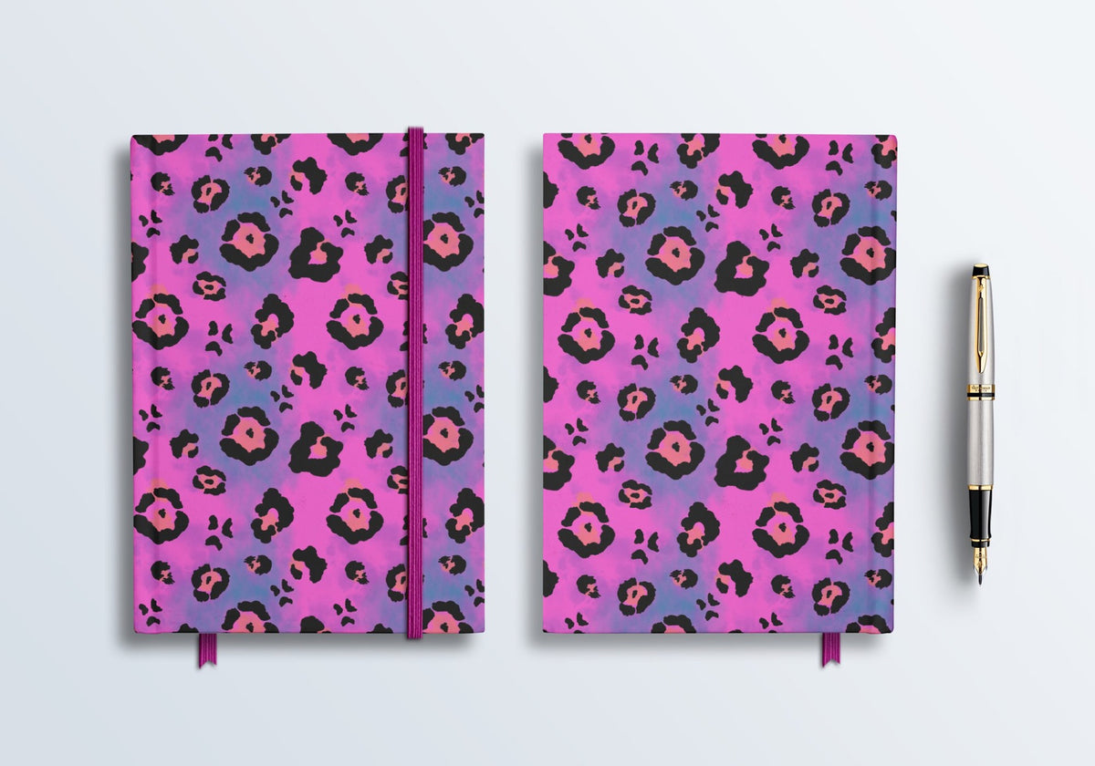Seamless Rainbow Leopard Pattern, Tie-Dye Animal Print