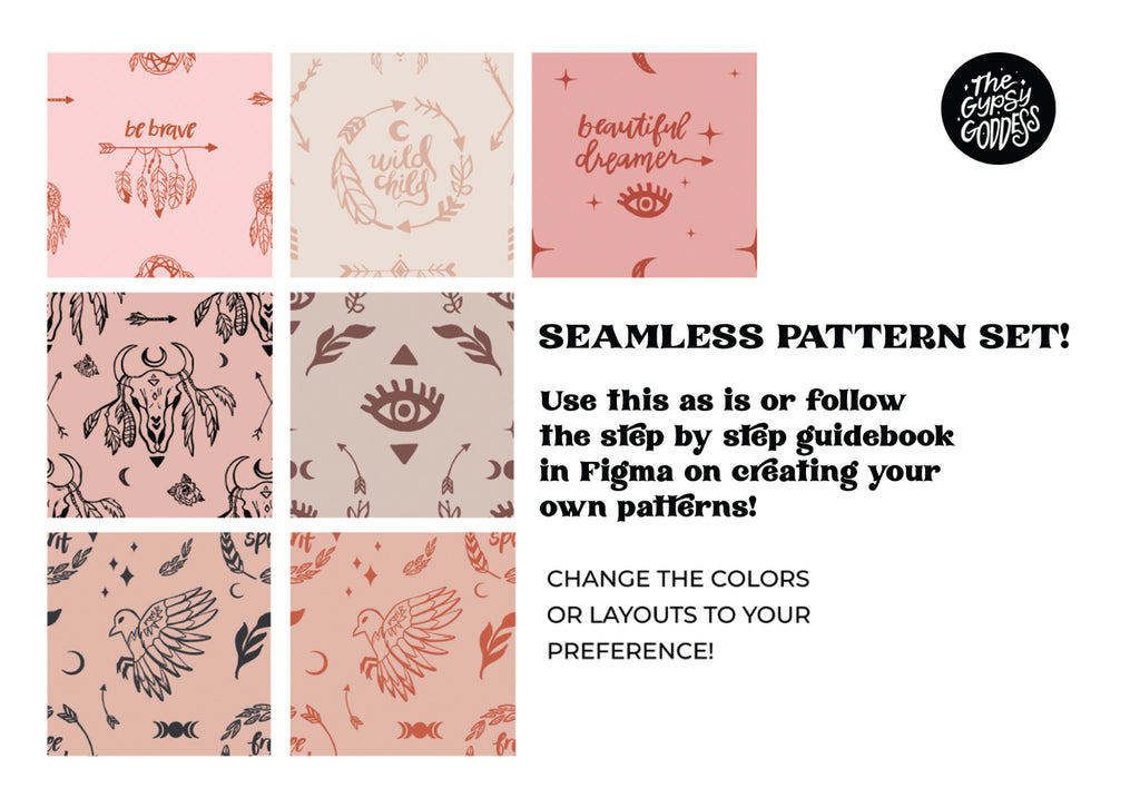 Boho Babe Vector Set