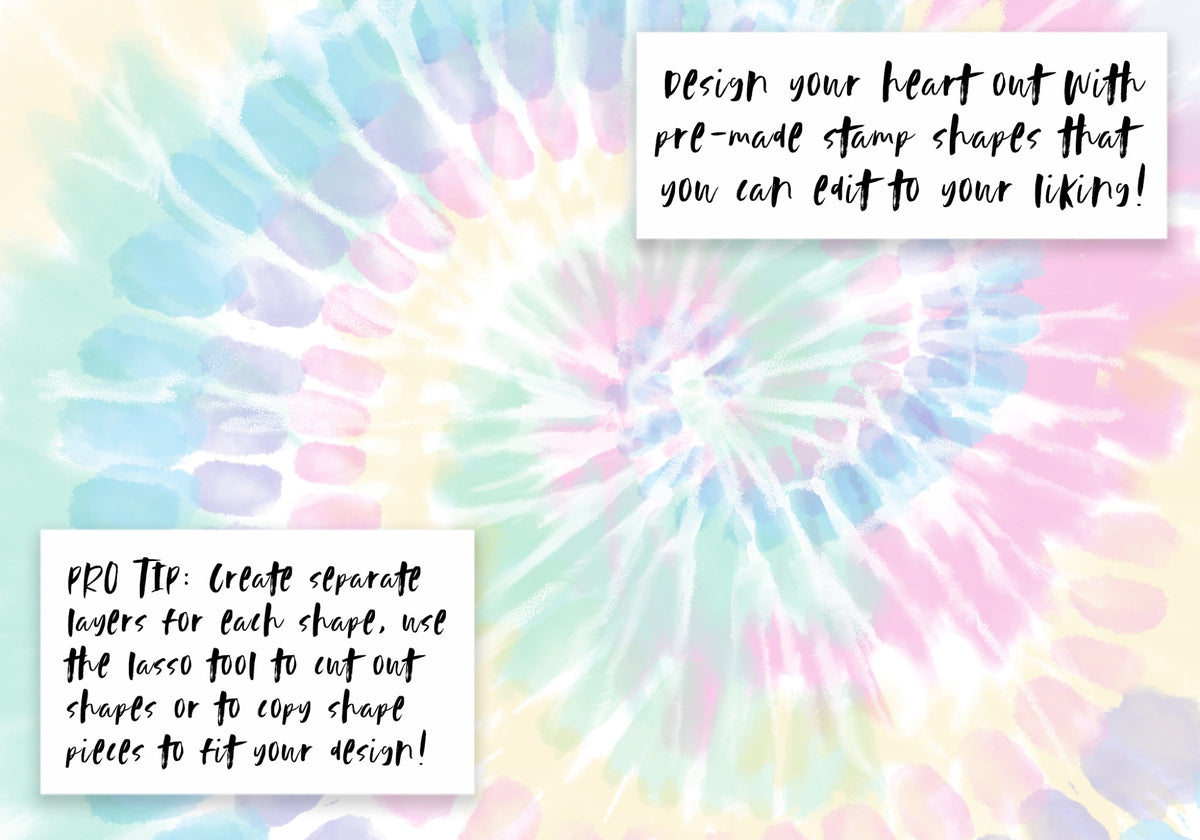 Digital Tie-Dye Photoshop Brushes Vol. 4 (.abr)