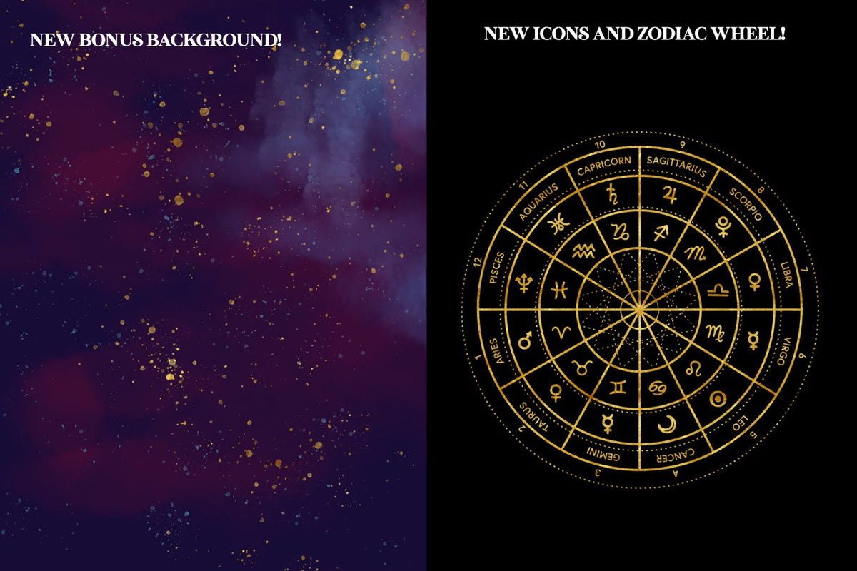 Astrology Vector Set & Birth Chart — Full Product