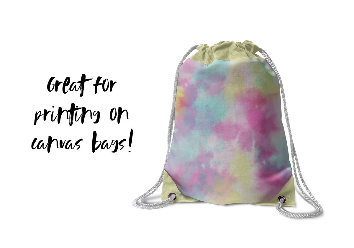 Pastel Tie-Dye Backgrounds, Set of 9