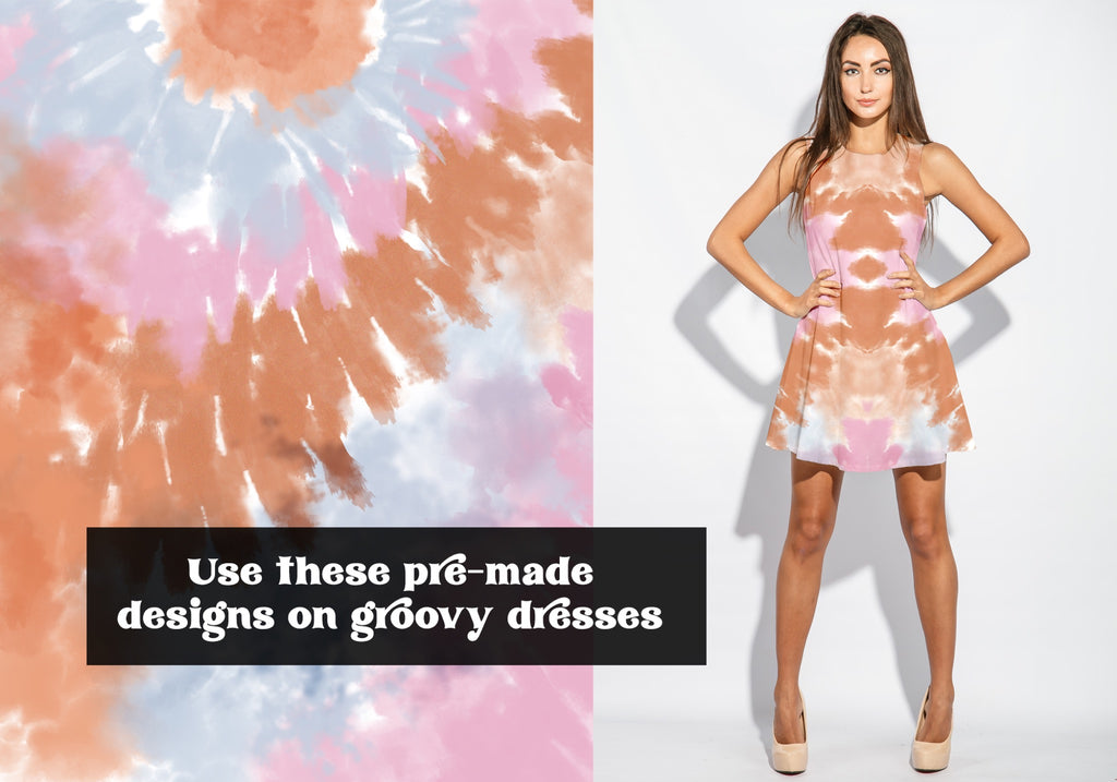 Retro Vibes Tie-Dye Backgrounds
