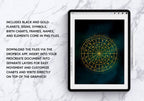 Astrology Birth Chart, Icon Set & Printables — Procreate Version