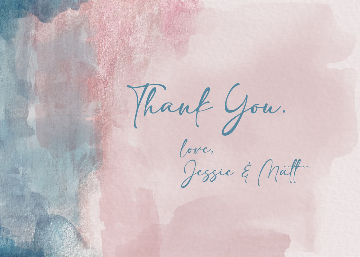Boho Watercolor Wedding Invite Set