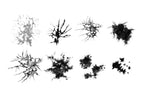 Procreate Ink Blot Tie-Dye Brushes Vol. 2, Set of 24 (.brushset)