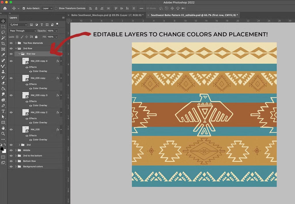 Boho Southwest Seamless Patterns & Vector Set