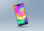 Neon Tie-Dye Spirals Backgrounds, Vol. 1, Set of 8