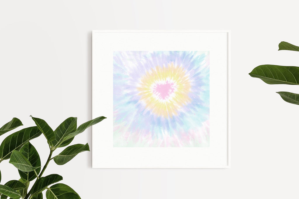 Rainbow Tie-Dye Backgrounds, Set of 8