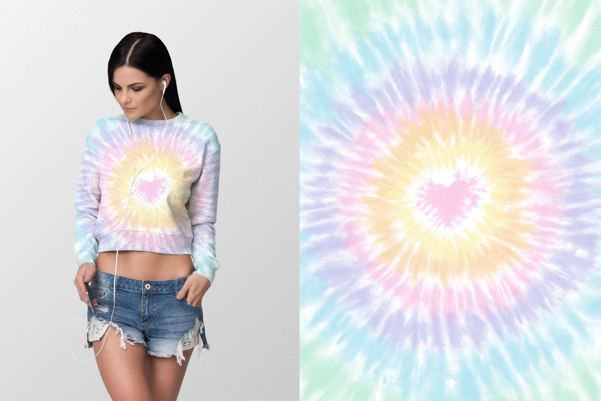 Rainbow Tie-Dye Backgrounds, Set of 8