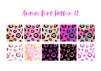 Seamless Rainbow Leopard Pattern, Tie-Dye Animal Print