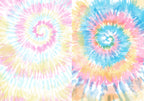 Pastel Tie-Dye Backgrounds, Set of 9