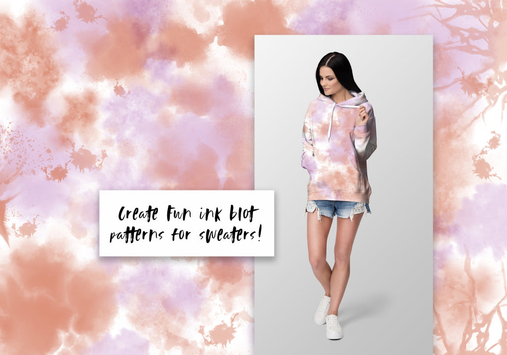 Procreate Ink Blot Tie-Dye Brushes Vol. 2, Set of 24 (.brushset)