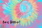 Digital Tie-Dye Spiral Backgrounds, Vol. 2, Set of 8