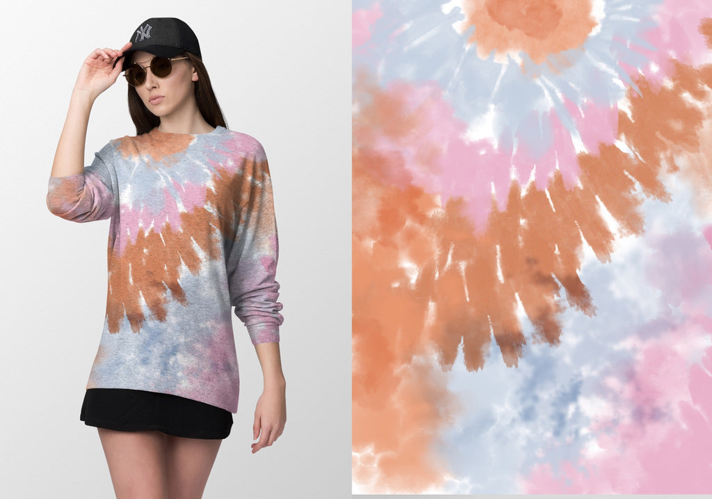 Retro Vibes Tie-Dye Backgrounds