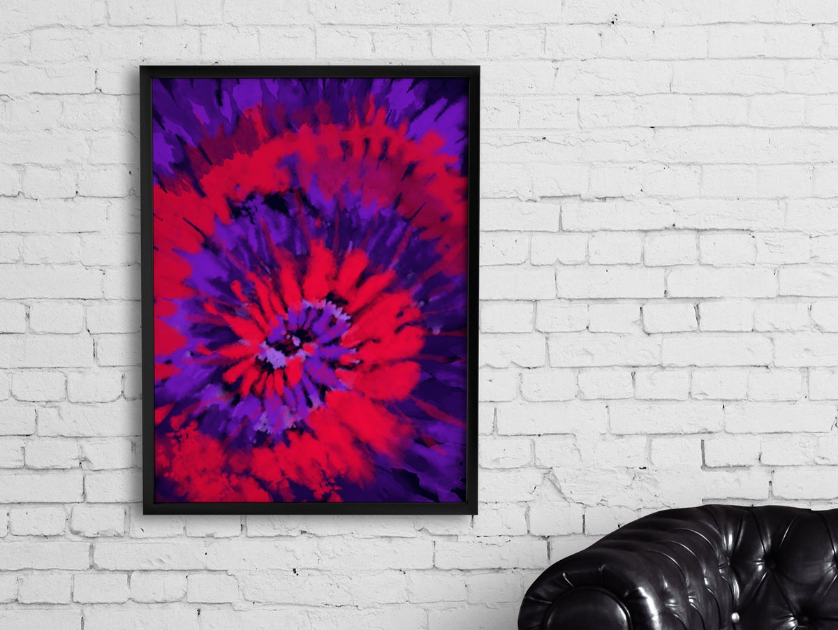 Digital Tie-Dye Spiral Backgrounds, Vol. 2, Set of 8