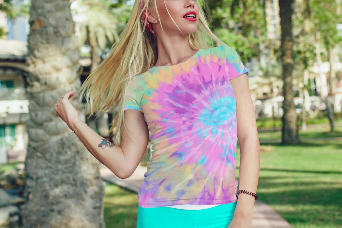 Digital Tie-Dye Spiral Backgrounds, Vol. 2, Set of 8