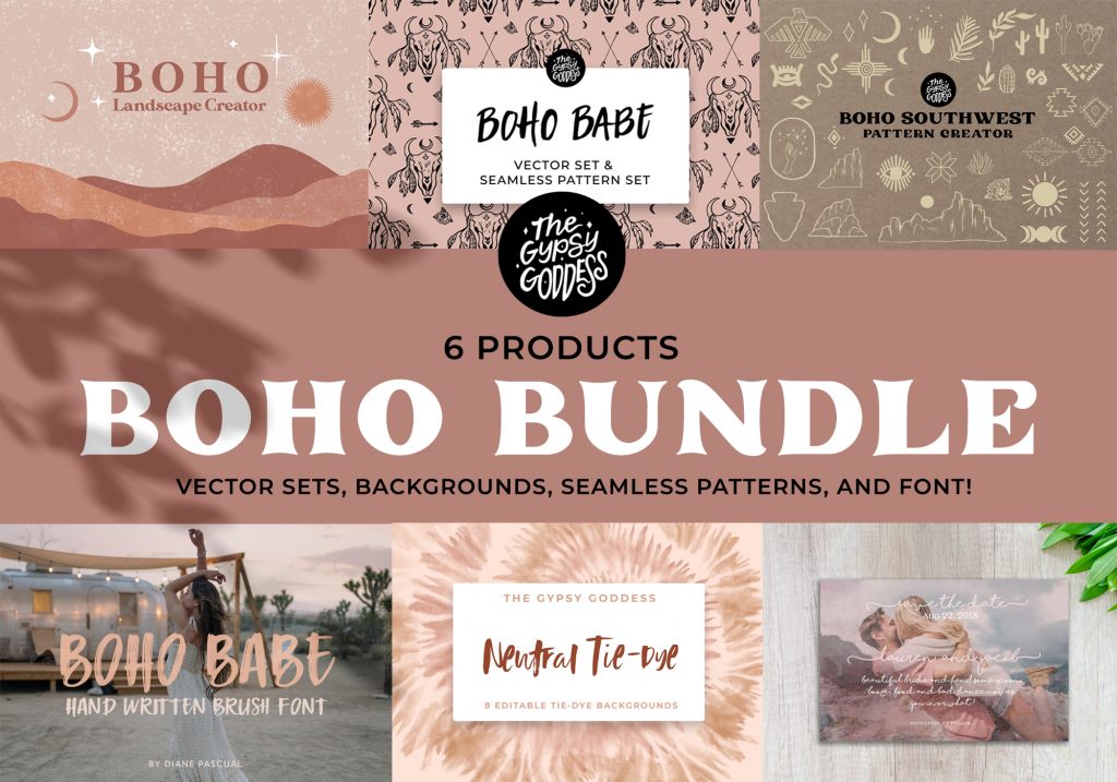 The Boho Bundle — 6 Design Products in One