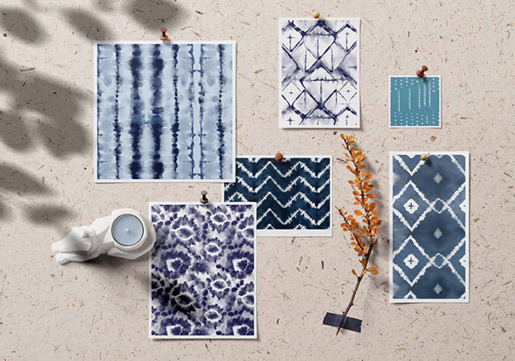 Shibori Photoshop Brushes — 35 Stamp Shapes (.abr)