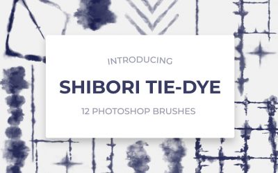 Photoshop Brush Release: Shibori Tie-Dye