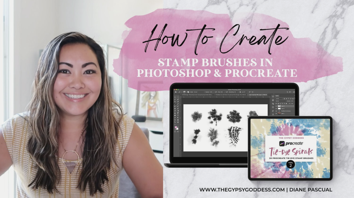 How to Create Brush Stamps in Photoshop and Procreate